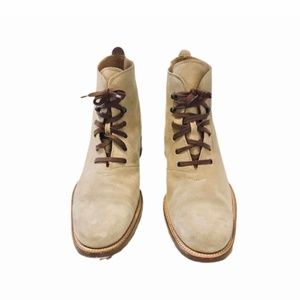BALENCIEGA LACE UP SUEDE ANKLE BOOTS